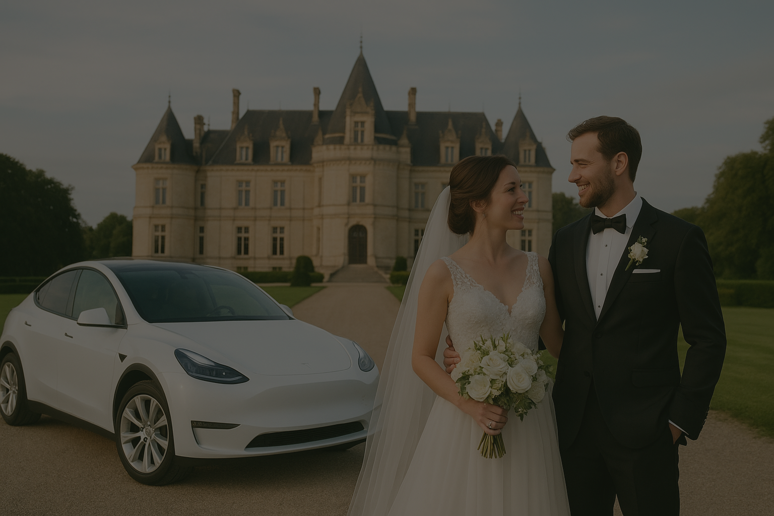 Chauffeur VTC mariage Toulouse Occitanie – Accompagnement des mariés et invités