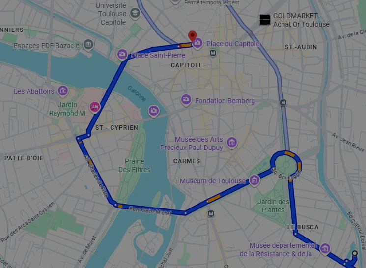 Chauffeur VTC Toulouse Occitanie – Trajets professionnels et déplacements du quotidien